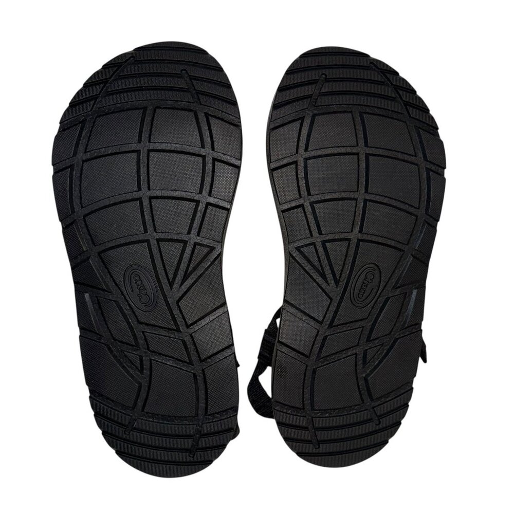 NWOT Chaco Bodhi Sandals Mens 9 Solid Black Adjustable Strap Lightweight - Picture 8 of 9